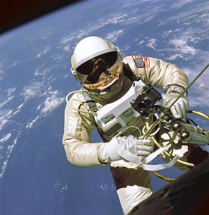 astronaut on spacewalk